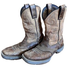 Mens Tony Lama 9.5D Junction Waterproof Steel Toe Cowboy Boot RR3351 Work Boot